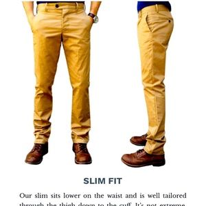 Gustin #6 BROWN DUCK CANVAS CHINO Size 36 Slim NWOT